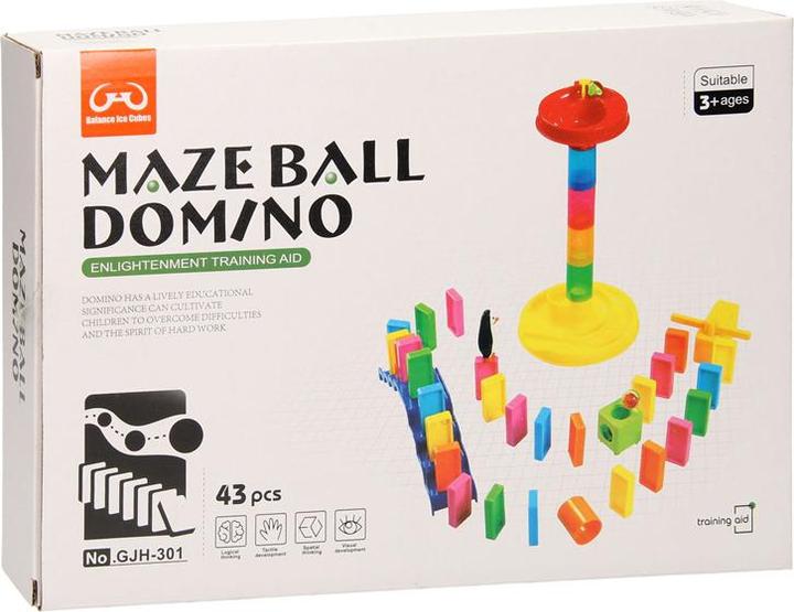 Actual product image Marble run and domino set, 43 pcs.