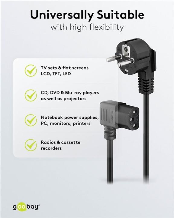 Produktbild Goobay Kaltgeräte Anschlusskabel (5 m)