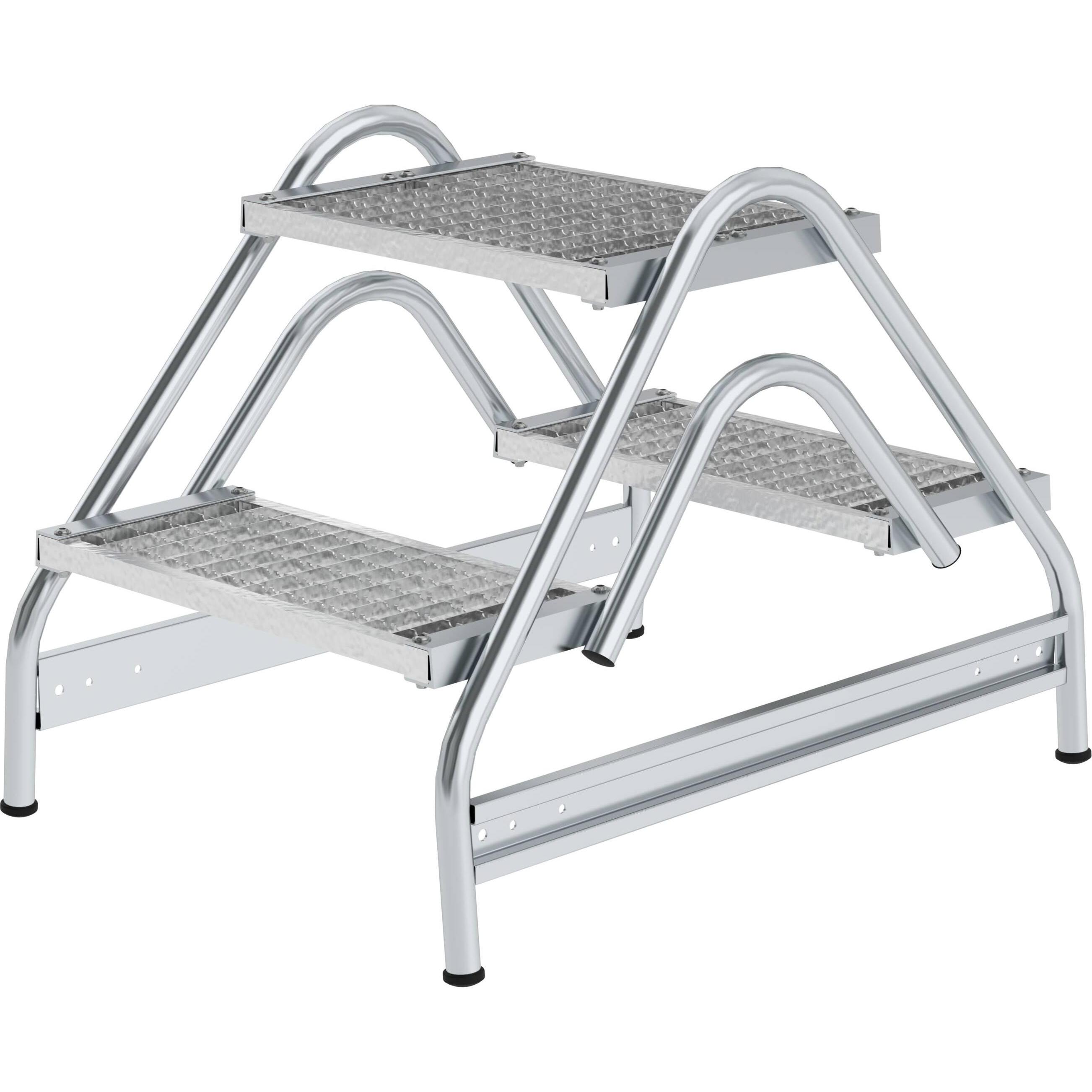 Munk, Scala a pioli, Piattaforma di lavoro in alluminio (Piattaforma di lavoro, 73 cm)