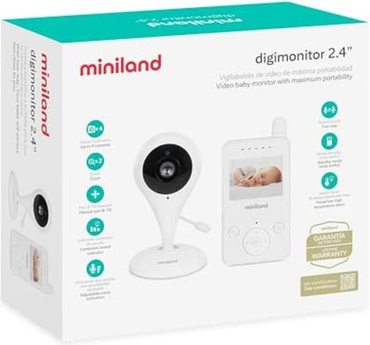 Produktbild Miniland DIGIMONITOR 2.4" (Babyphone mit Kamera, 250 m)