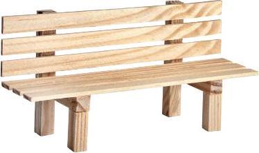 Actual product image VBS Wooden garden bench, 9 cm