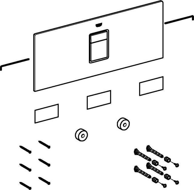 Immagine prodotto Grohe Piastra di copertura w DrTast. f Modulo di vetro Rapid SL mo bianco