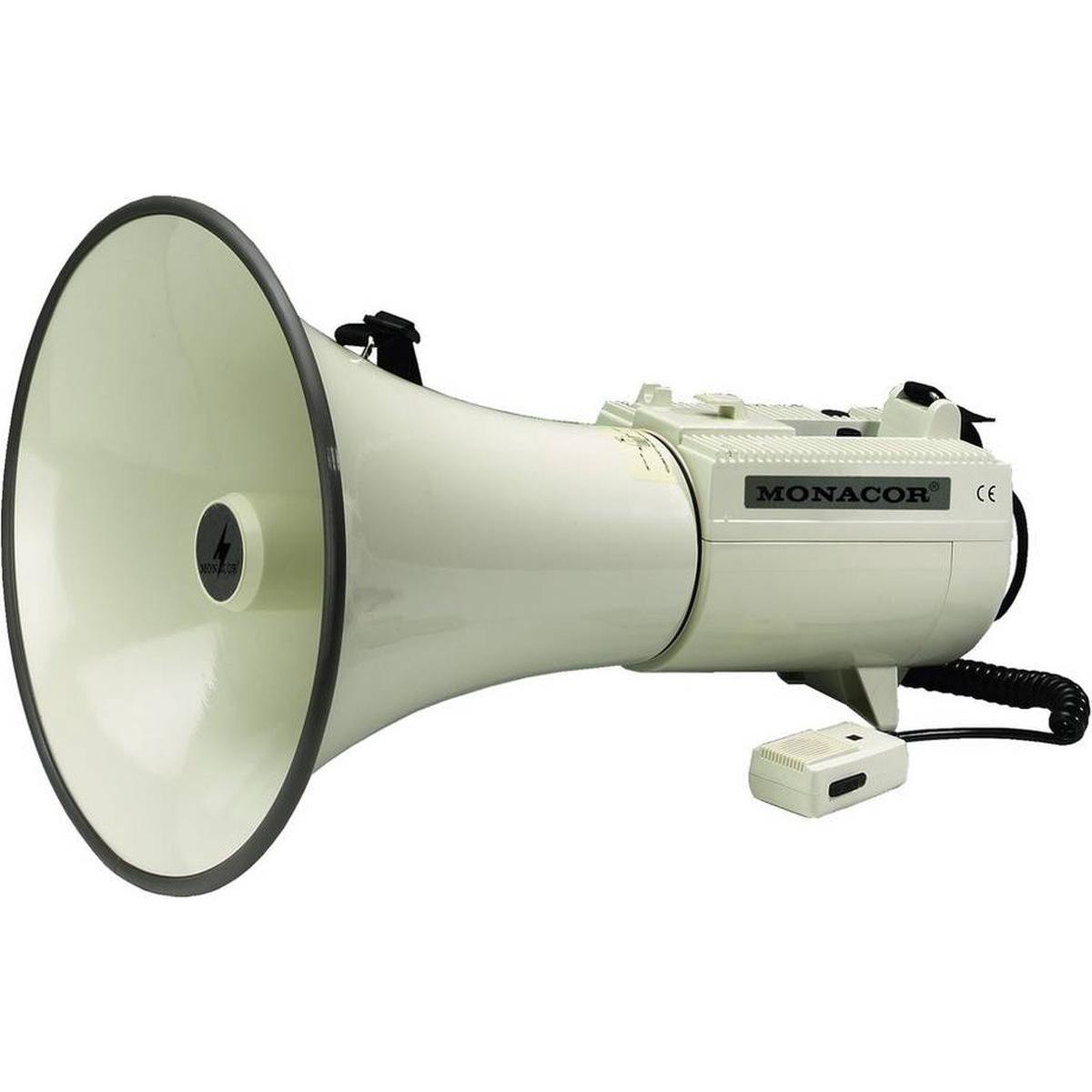 Monacor Megafono TM-45 con microfono a mano (Megafono), Accessori audio, Bianco