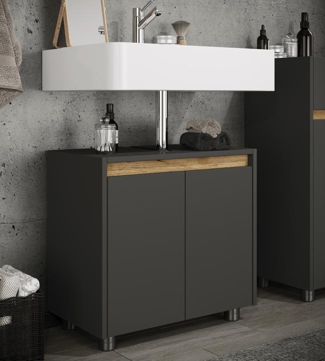 Produktbild VCM Holz Badschrank Badunterschrank Cosila (57 x 33 x 55 cm)