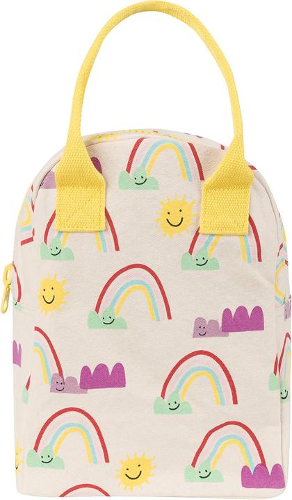 Actual product image Fluf Zipper lunch bag - rainbow