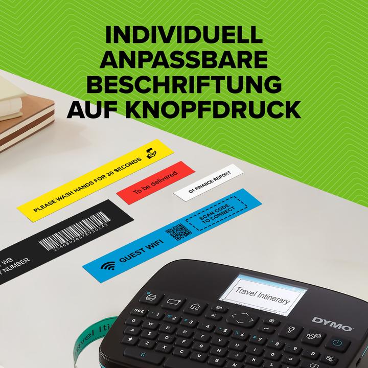 Produktbild Dymo LabelManager 640CB 6/9/12/19/24mm D1-Bänder Qwertz