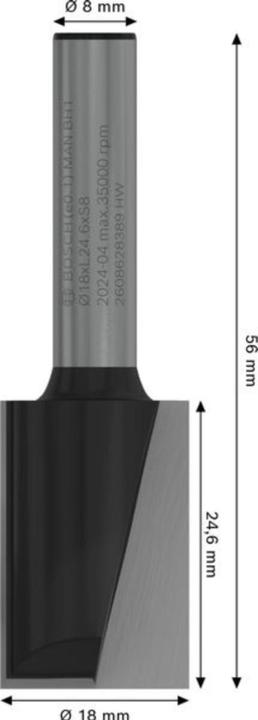 Produktbild Bosch Professional Zubehör Nutfräser