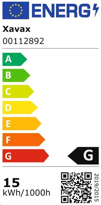 Energie-Label Xavax Backofenlampe (E14, 33 lm, 1x)