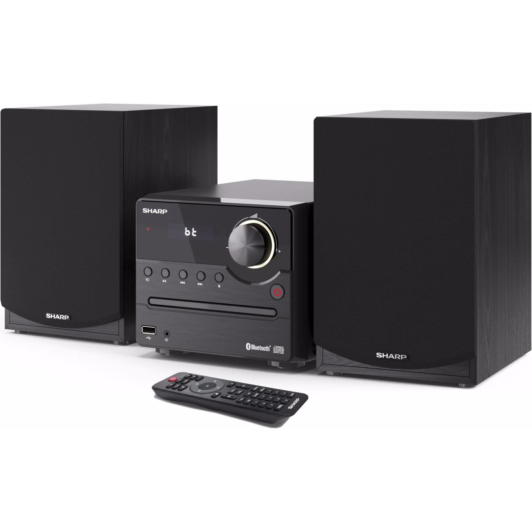 Sharp XL-B512BK (Bluetooth, 2x 22 W), Stereoanlage, Schwarz