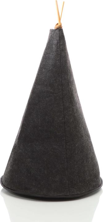 Produktbild Fudajo Katzenzelt Tipi Filz dunkel Haustierzelt Hundezelt Katzentipi Indoor (Katze, Hund)