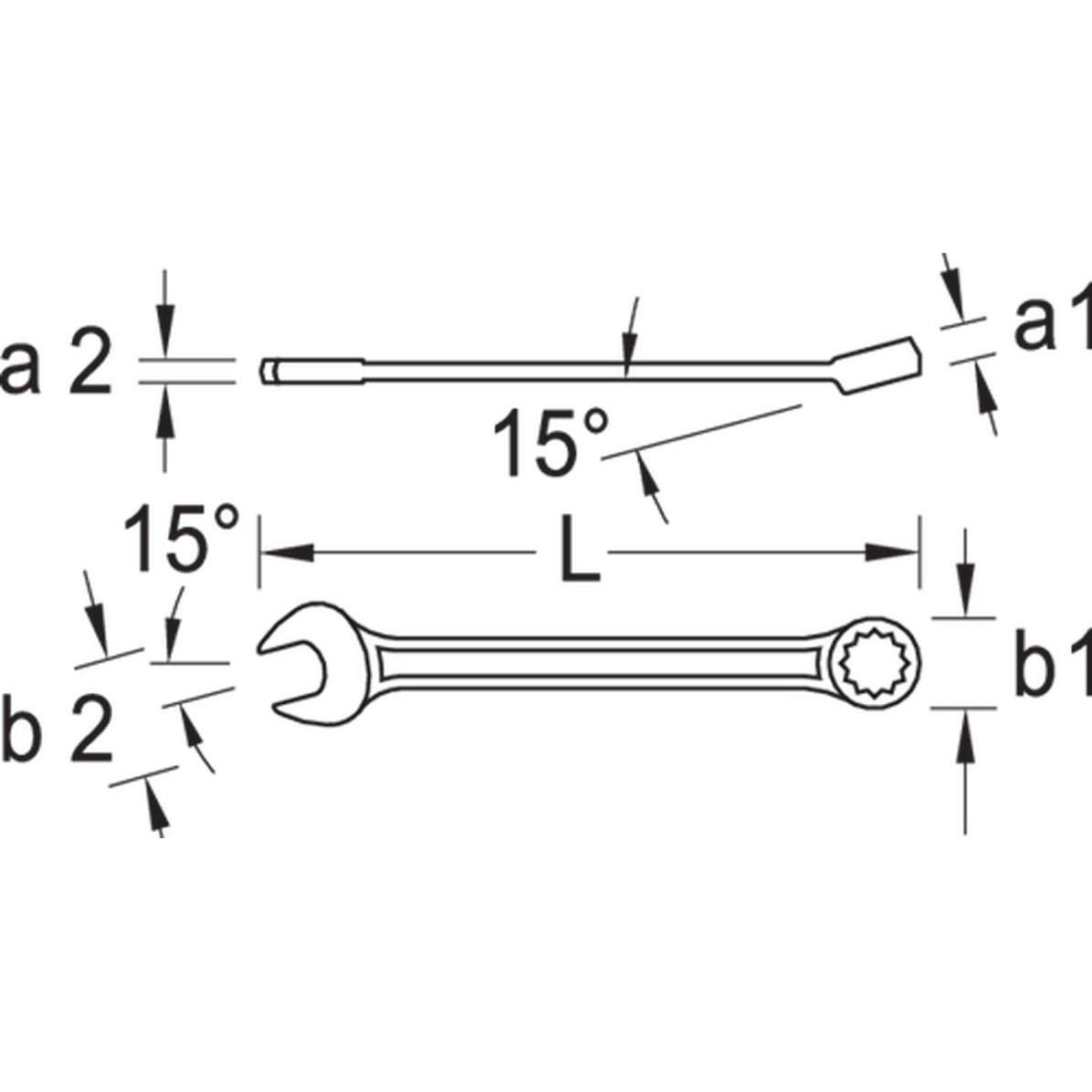 Thumbnail - Gedore, Schraubenschlüssel, 7 XL 41 Ring-Maulschlüssel extra lang UD-Profil 41 mm (41 mm)