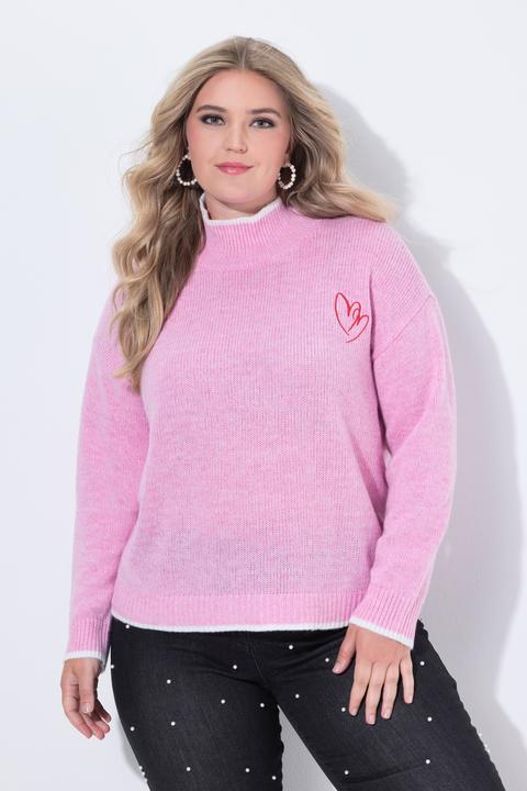 Produktbild Miamoda Pullover, gesticktes Herz, Stehkragen (42, 44)