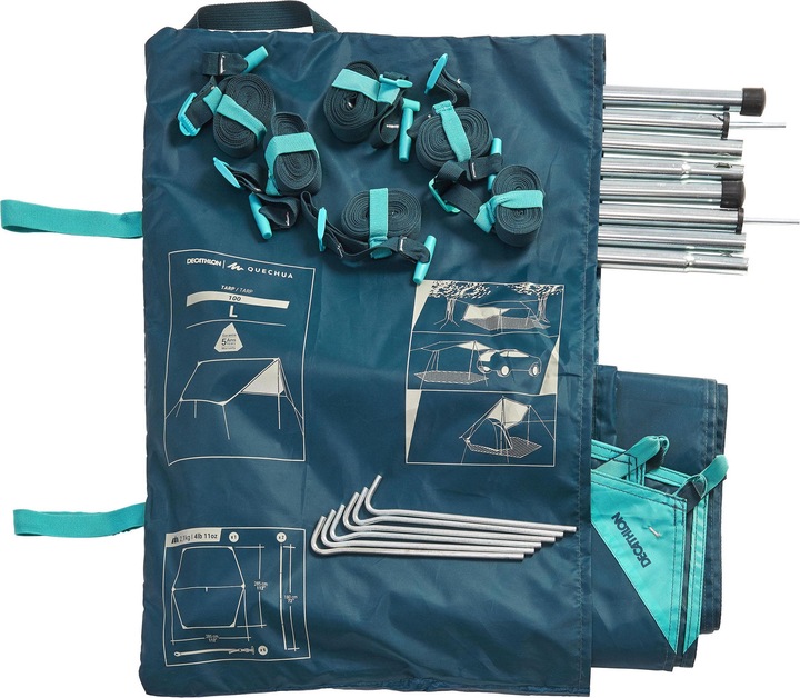 Immagine prodotto Quechua Telo MH100 (L) (Tarp, 2.39 kg, 4 persone)