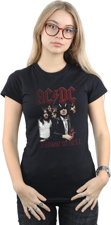 Image du produit AC/DC T-shirt en coton Femmes/Ladies Highway To Hell (M)