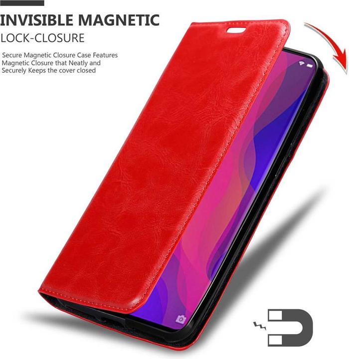 Image du produit Cadorabo Book Couverture magnétique invisible (Oppo Find X)