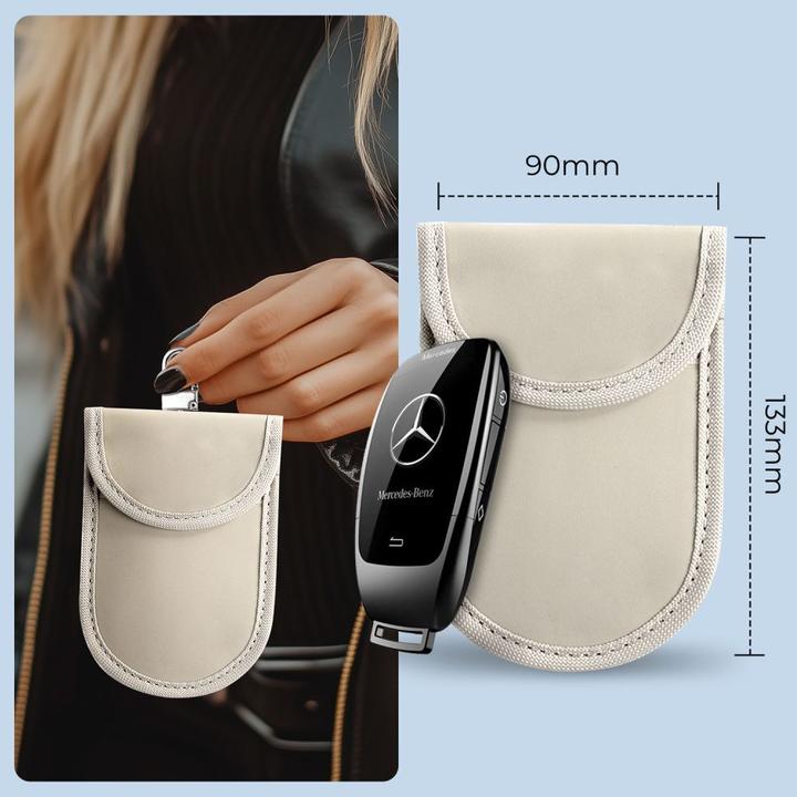 Actual product image Tech-Protect KLR100 RFID Blocking Car Key Case - Beige