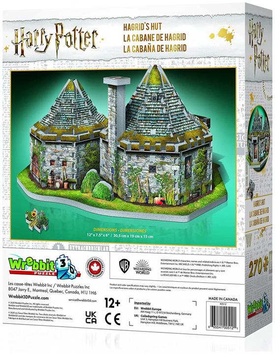 Immagine prodotto Wrebbit 3D Hagrids Hut Harry Potter Hagrids Hat (270 pezzi)