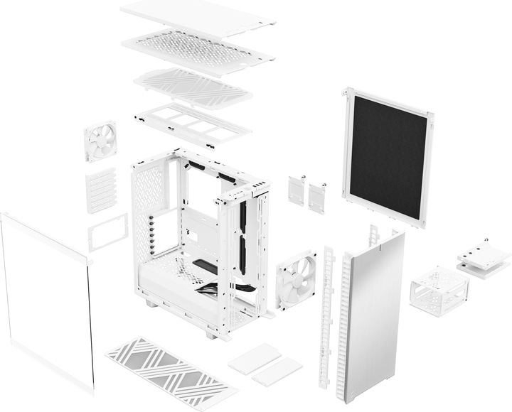 Image du produit Fractal Define 7 Compact White TG (ATX, mATX, Mini-ITX)