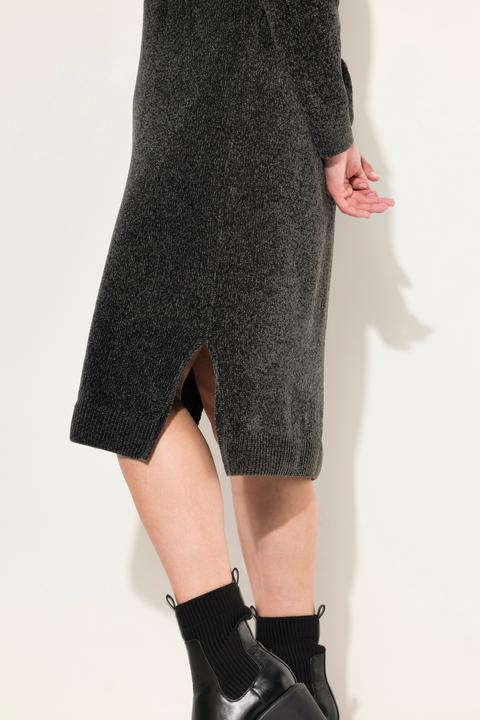 Actual product image Ulla Popken Chenille Long Sleeve Turtleneck Dress (46, 48)