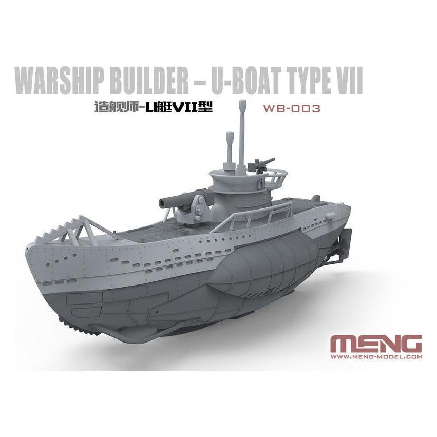 Meng-Model Warship Builder- U-Boat Type VII (Cartoon Model) (WB-003)