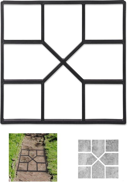 Relaxdays Concrete Paving Mould (40 x 40 x 4 cm)