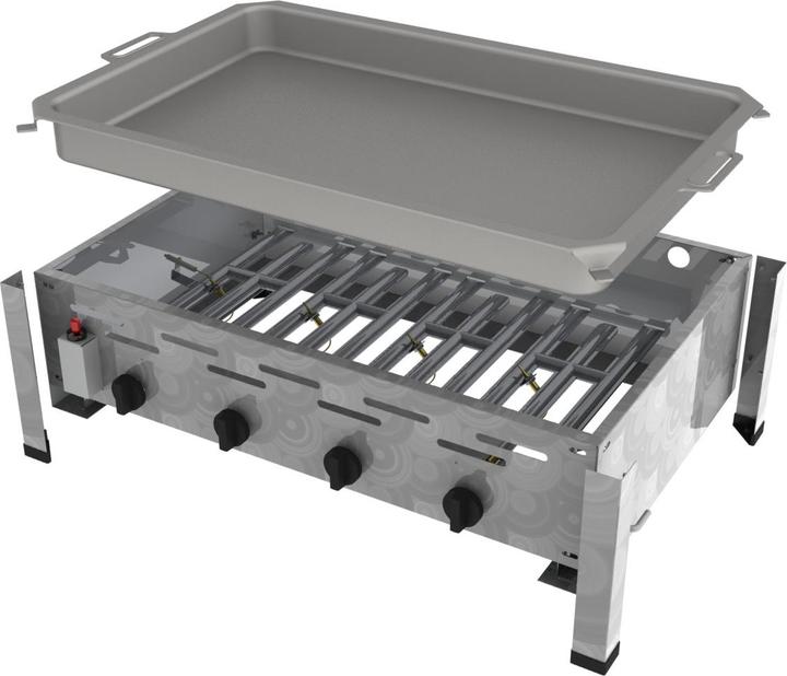 Produktbild ChattenGlut Gasbräter 4-flammig mit Pfanne (18 kW)
