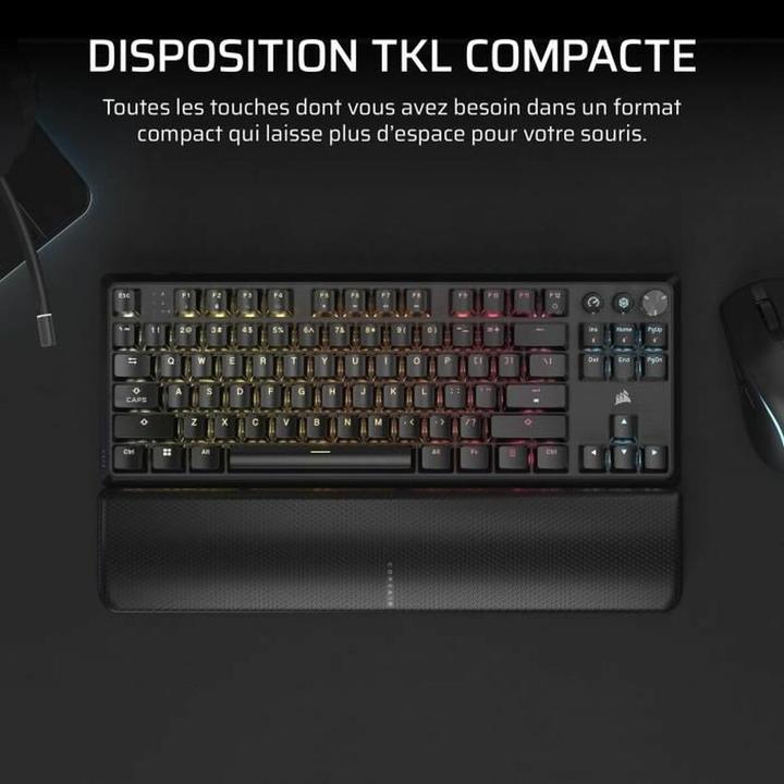 Actual product image Corsair K70 CORE TKL - Noir (FR, Wireless)