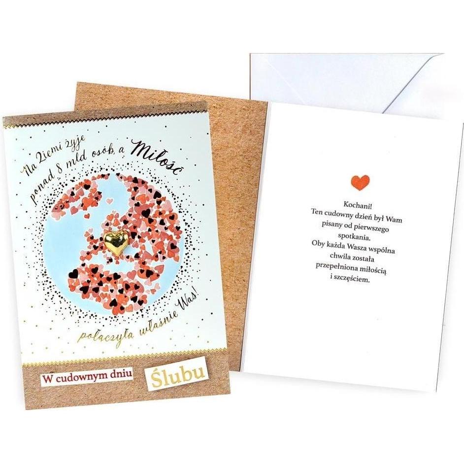 Kukartka, Biglietto di auguri + Carta da lettere, Karte B6 Hochzeit (1 pz.)