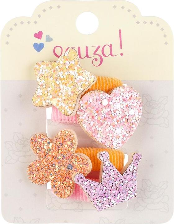 Immagine prodotto Souza per capelli per bambini Caroline colorata, 4 pezzi. (Elastico per capelli)