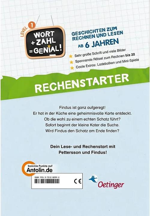 Actual product image Pettersson und Findus. Findus sucht einen Schatz (German, Alexandra Hanneforth, Sven Nordqvist, 2022)