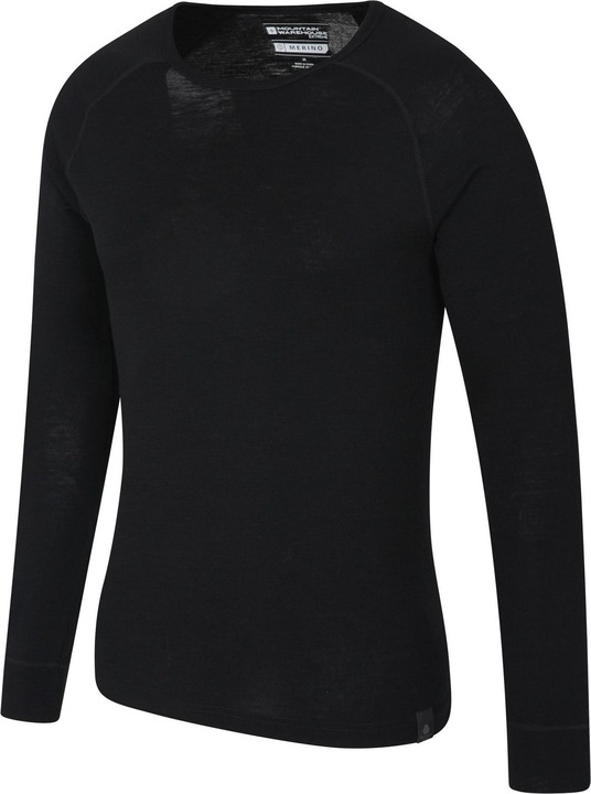 Actual product image Mountain Warehouse Mens Merino Wool Base Layer Top (Pack of 2) (3XL)