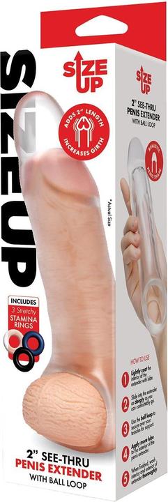 Produktbild Sizeup SIZE UP Clear View Vibrating Penis przedłużacz penisa Extra Girthy