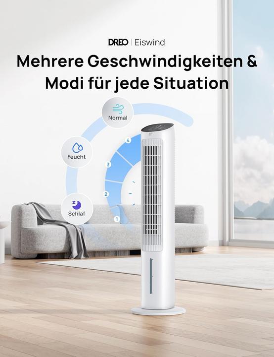 Actual product image Dreo Turmventilator mit Kühlung (35 dB)