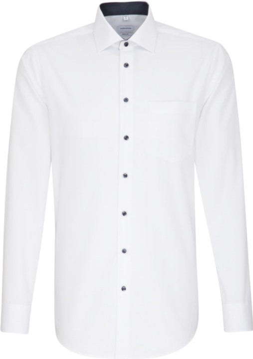 Seidensticker Hemd Regular Business Kent Patch12 white