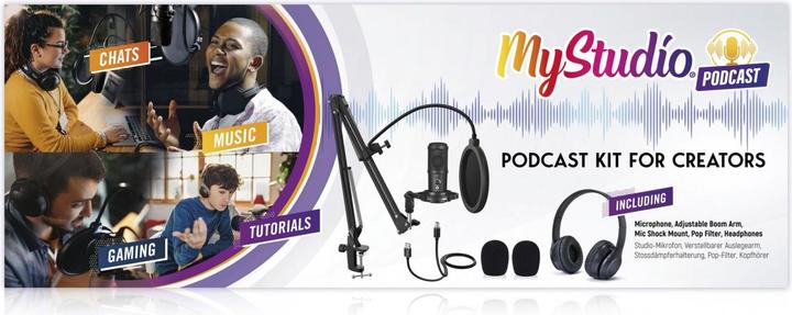 Actual product image Easypix MyStudio Podcast Kit for Creators