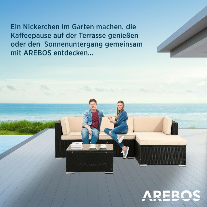 Produktbild Arebos Polyrattan - Sitzgruppe