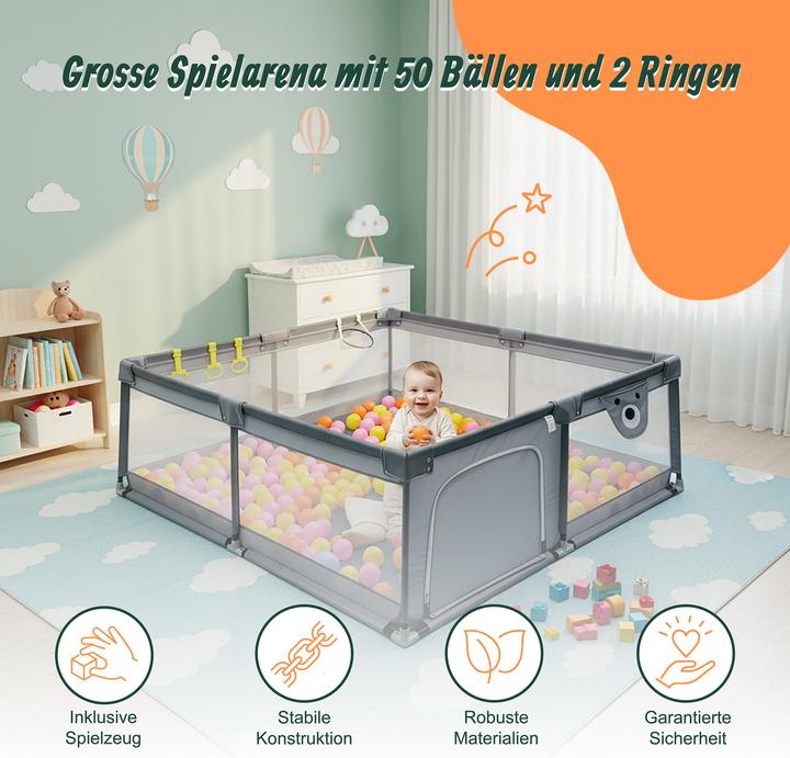 Actual product image Relaxdays Playpen (200 cm, 200 cm)