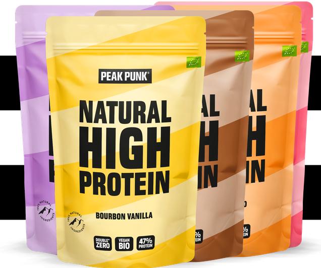 Peak Punk Bio High Protein Shake Bundle (Mango, Coconut, Choco, Strawberry, Bourbon Vanilla, 5 x)