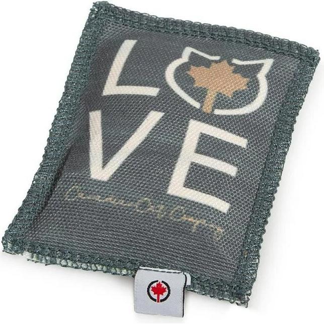 CanadianCat Katzen-Spielzeug Spielkissen Love, Dunkelgrau (Kauspielzeug), Katzenspielzeug