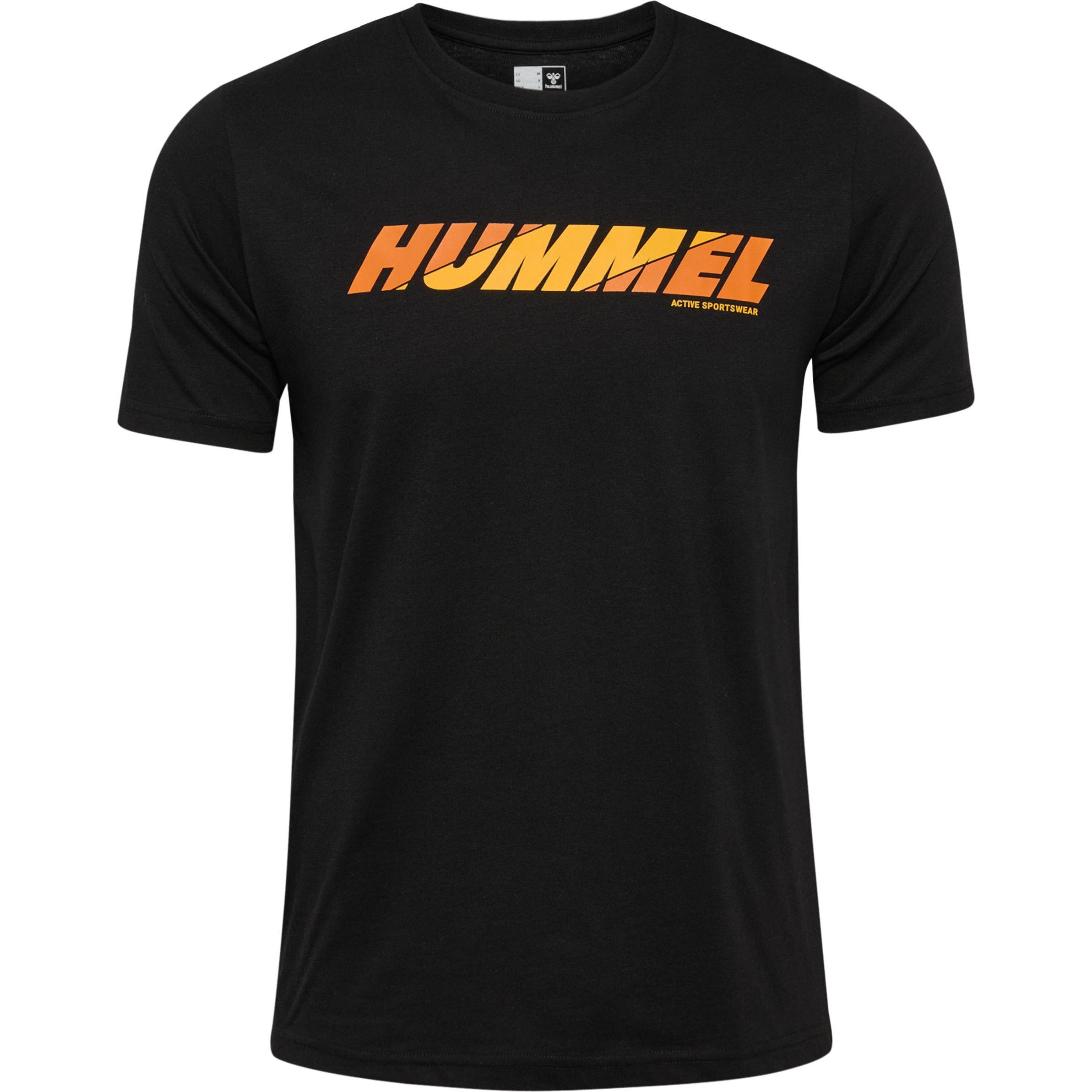 hummel, Herren, Sportshirt, Hmlgraphic Bold Logo Tee (L), Schwarz, L