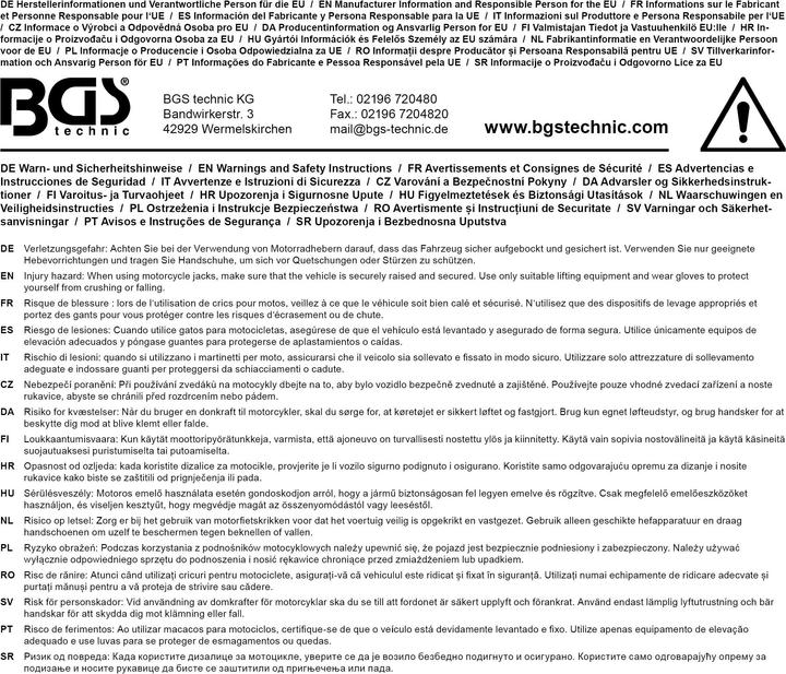 Actual product image BGS Motorcycle Wheel Balancer