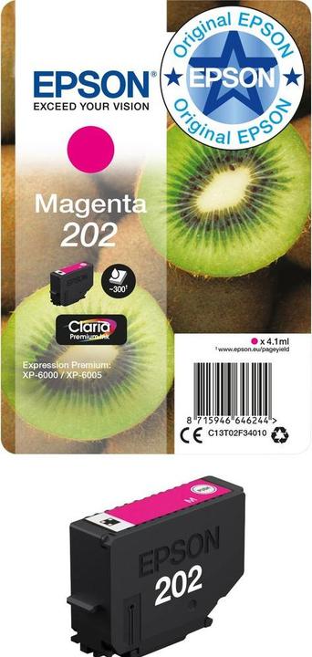 Actual product image Epson 202 Claria Premium (M)