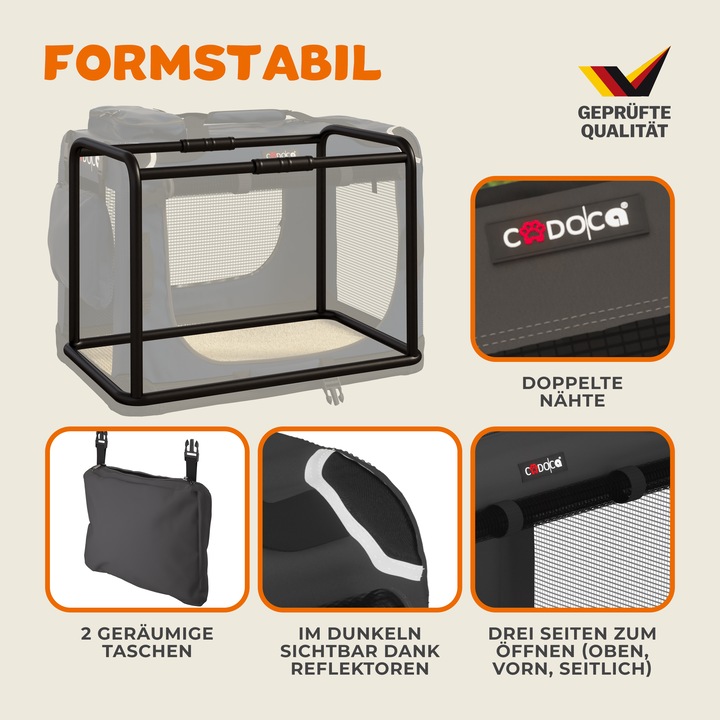 Image du produit Cadoca Caisse de transport (Chien, Chat, Pliable)