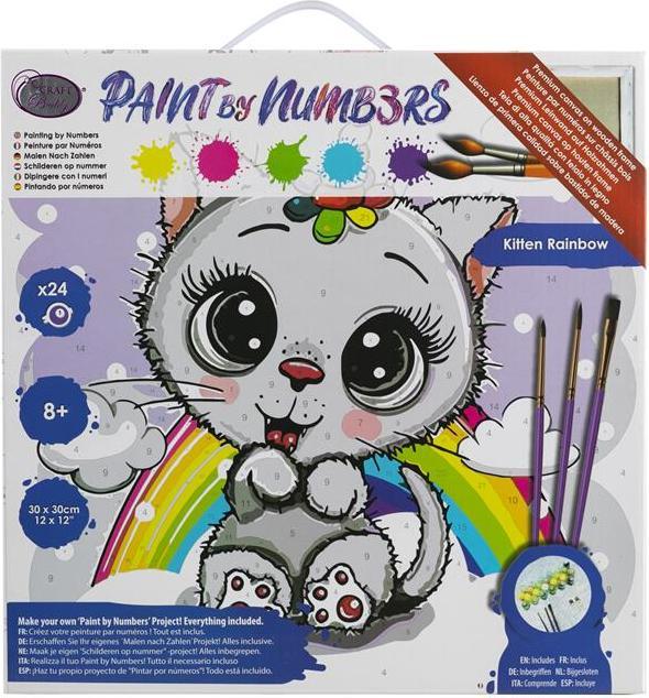 Produktbild Craft Buddy Malen nach Zahlen Unicorn Stars