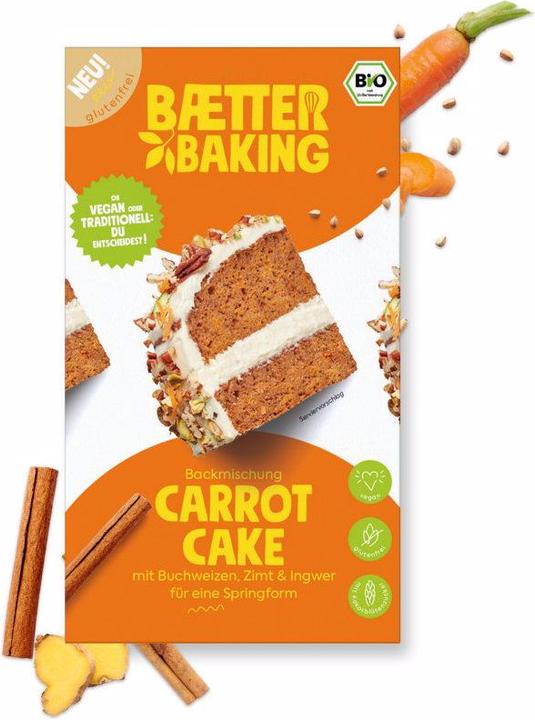 Produktbild Baetter Baking Carrot Cake Backmischung Bio (380 g)
