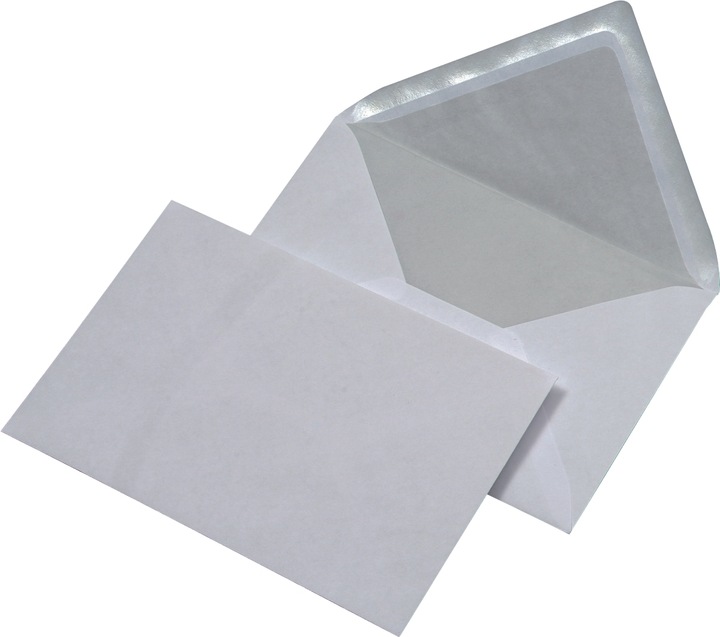 Image du produit Mailmedia Enveloppe offset blanche doublée soie, C6 (C6, 25 x)