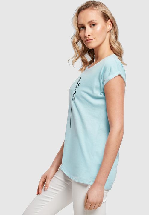 Produktbild Merchcode Ladies Faith Extended Shoulder Tee - 139215 (S)