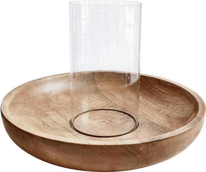 Actual product image Loberon Rocio candle tray brown