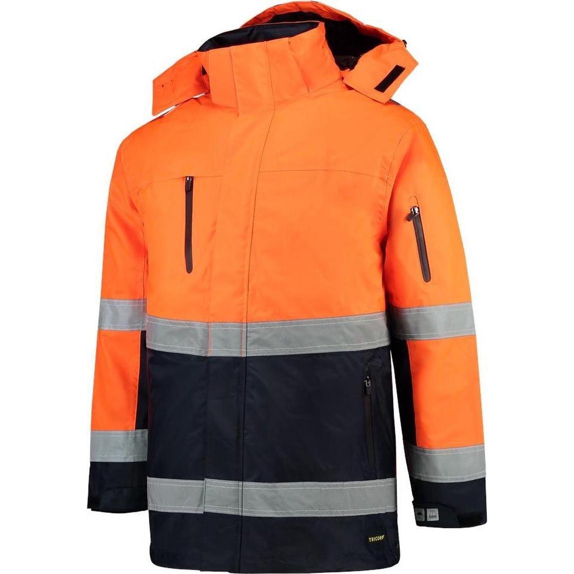 Tricorp Triorp Parka EN471 -Farben - Workwear - 403004 - Die Oranjel Fluora/ Navy - Mat XL (XL) (45357840)