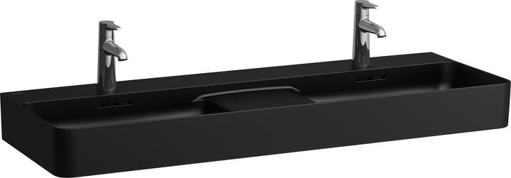 Actual product image Laufen VAL double washbasin, without tap hole, without overflow, 1200x420mm, semi-dry area centered (420 mm, 1200 mm)